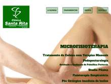 Tablet Screenshot of clinicasantarita.net